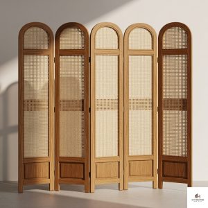 Arched Aura 5 Panels Room Divider